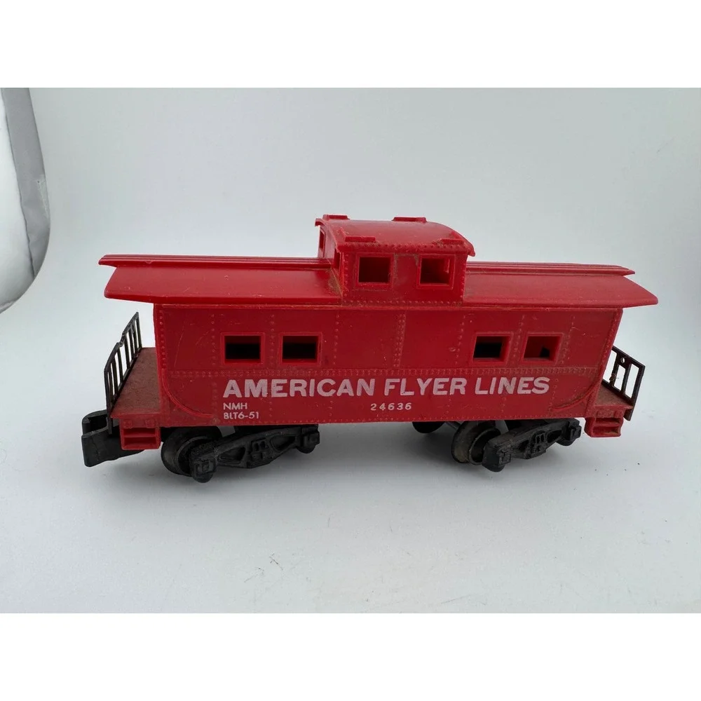 American Flyer Lines Red Caboose Train‎ Car Model 24636 Plastic Toy